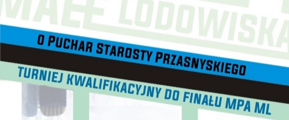 Grafika informuje Mistrzostwach Polski Amatorów w hokeju na lodzie małych lodowisk. Treść w artykule.